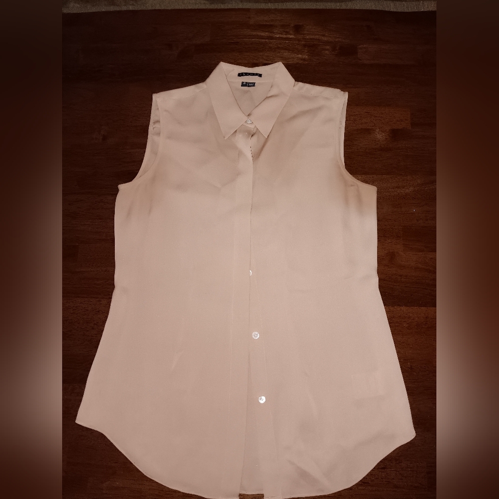 Theory Sleeveless Button Down Shirt